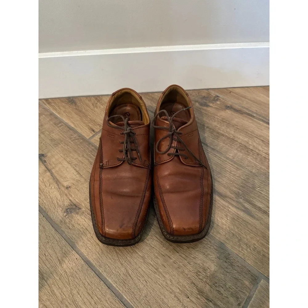 Ecco New Jersey Bicycle Mens 43 Eu 9-9.5 Us Dress Shoes Brown Bike‎ Toe Oxford